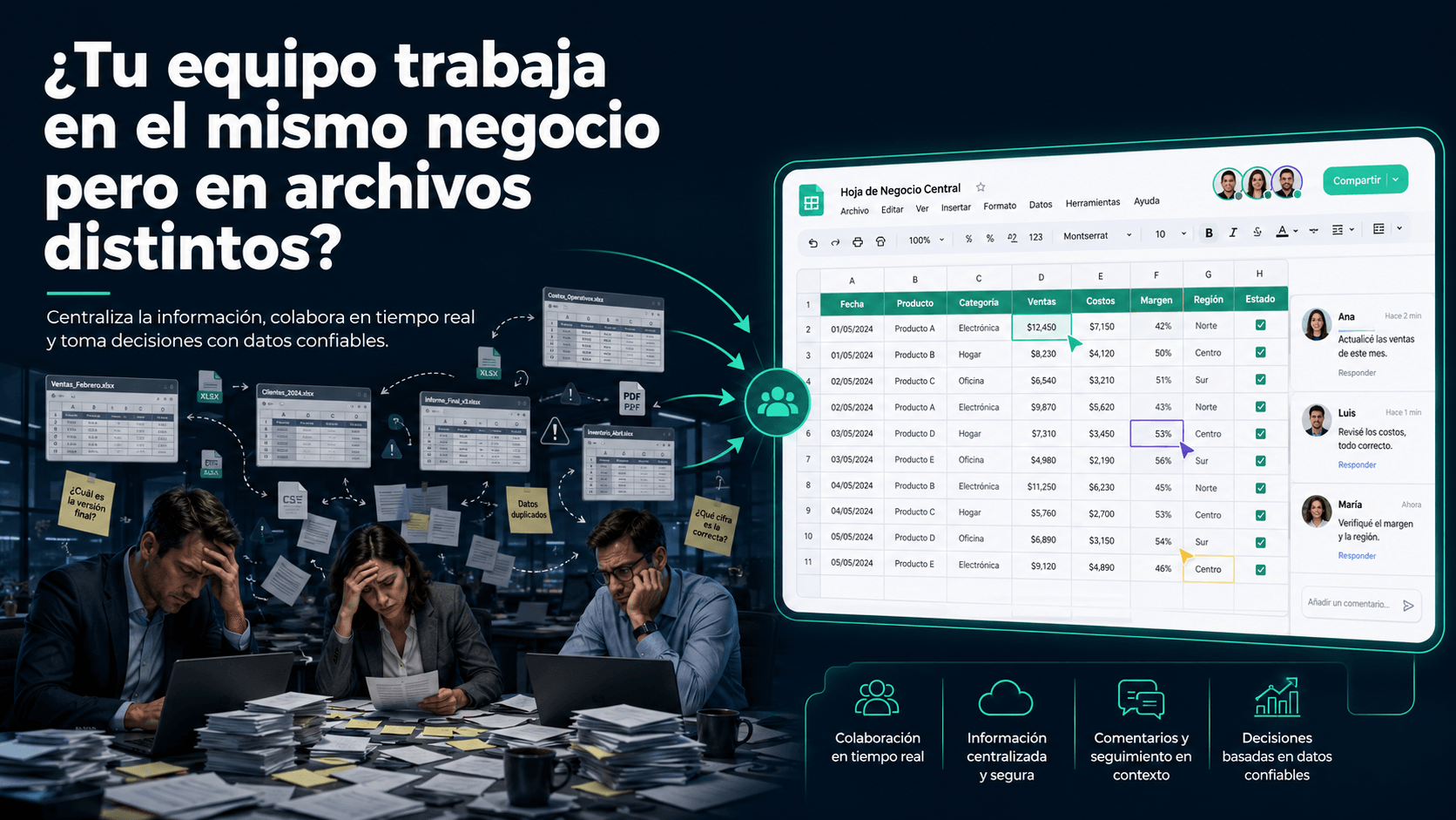 Cuando la cotización vive en un archivo, el inventario en otro y el despacho en un correo, alguien termina haciendo de integración manual entre etapas. Así diseñamos un sistema modular que conecta todo el flujo en una sola vista.